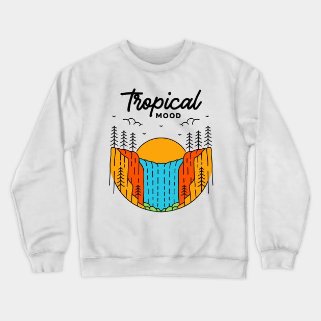 Tropical Mood 1 Crewneck Sweatshirt by VEKTORKITA